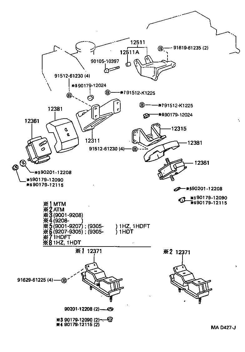  LAND CRUISER VAN |  MOUNTING