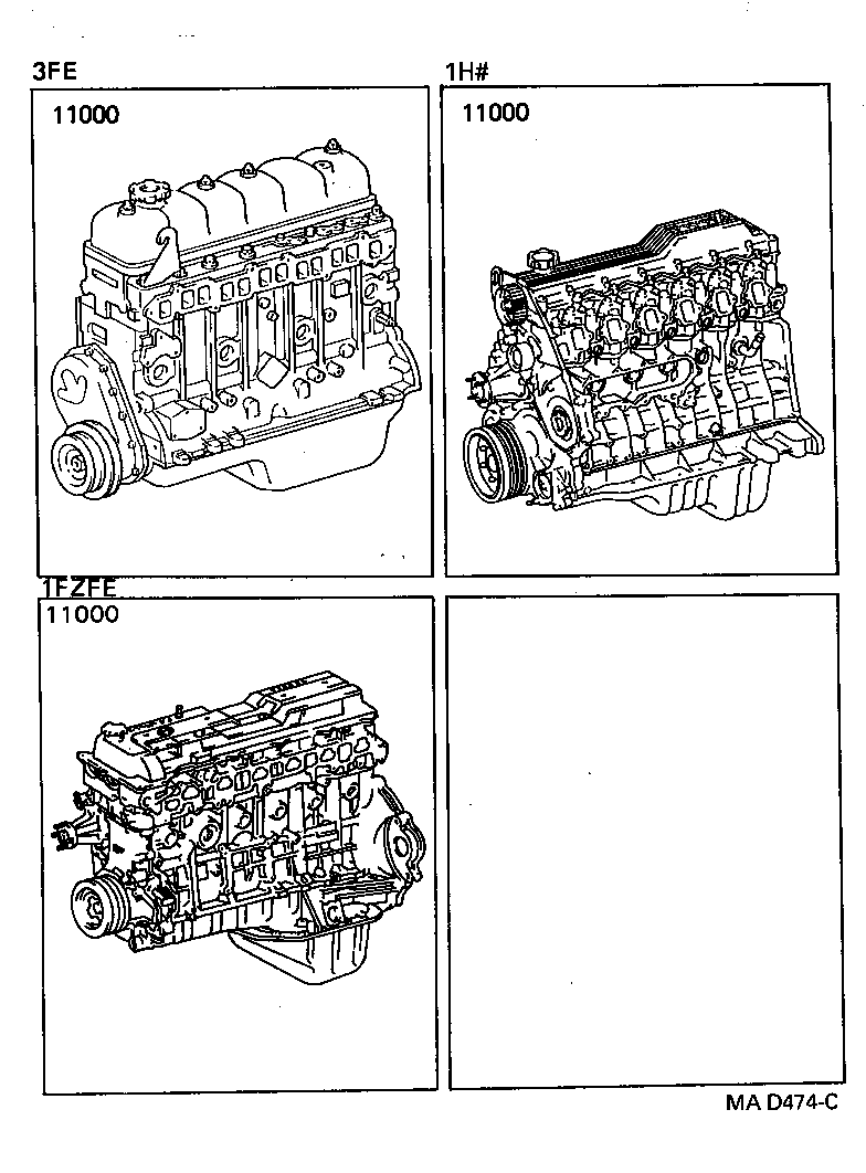  LAND CRUISER VAN |  PARTIAL ENGINE ASSEMBLY