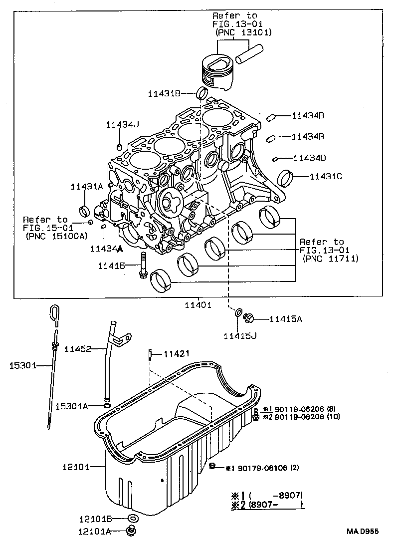  CARINA FF |  CYLINDER BLOCK