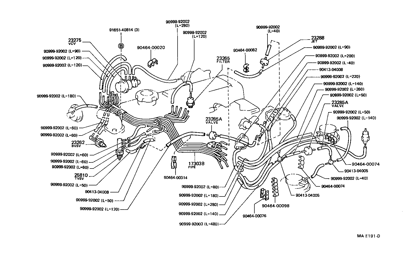  TOYOACE DYNA |  VACUUM PIPING