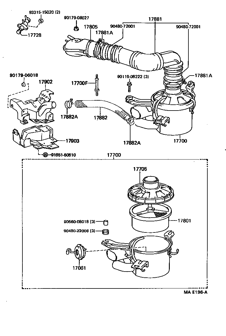  LITEACE VAN WAGON |  AIR CLEANER