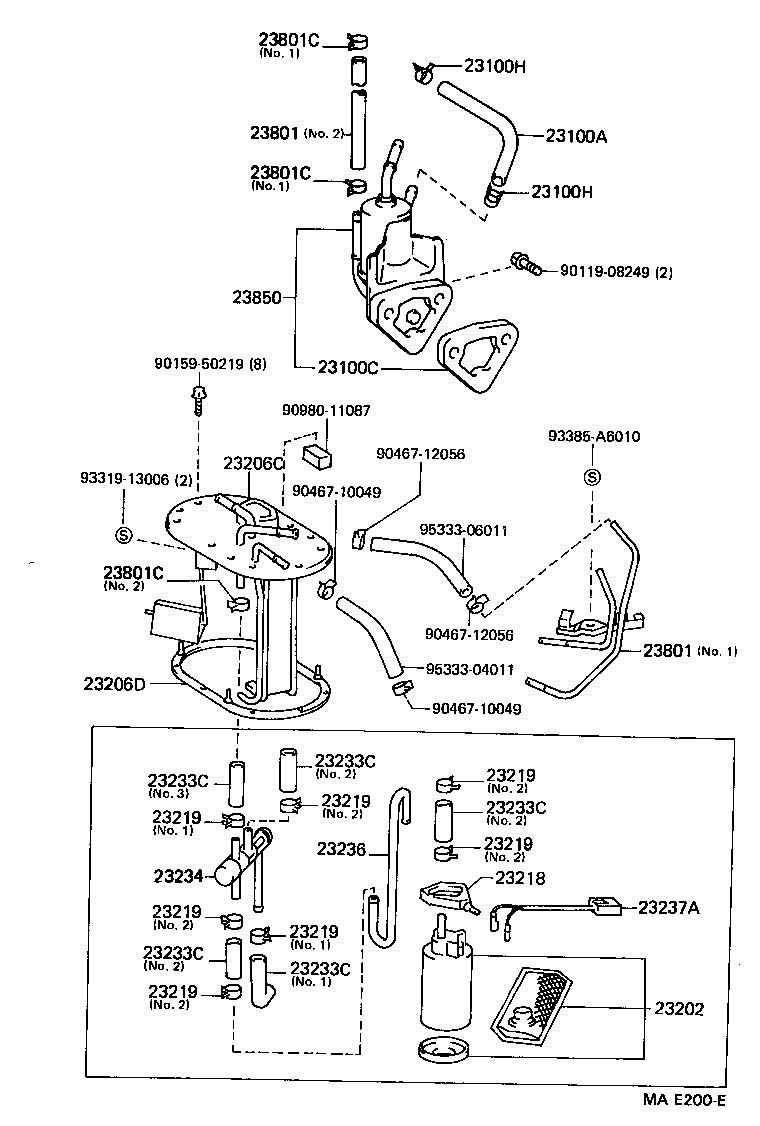  STARLET |  FUEL PUMP PIPE