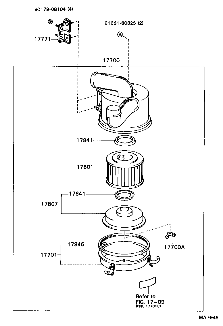  DYNA TOYOACE |  AIR CLEANER