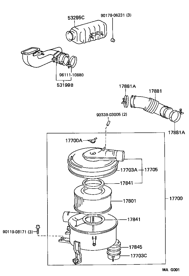  LAND CRUISER VAN |  AIR CLEANER