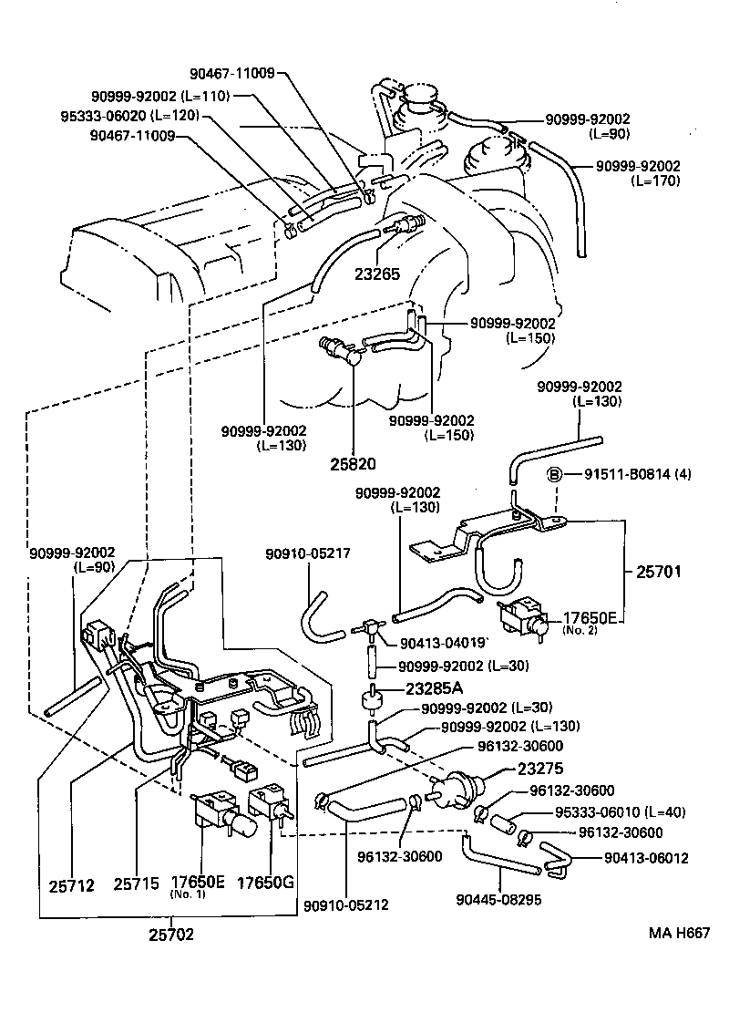  LAND CRUISER VAN |  VACUUM PIPING