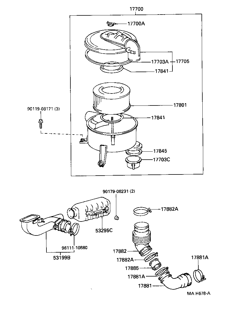  LAND CRUISER VAN |  AIR CLEANER