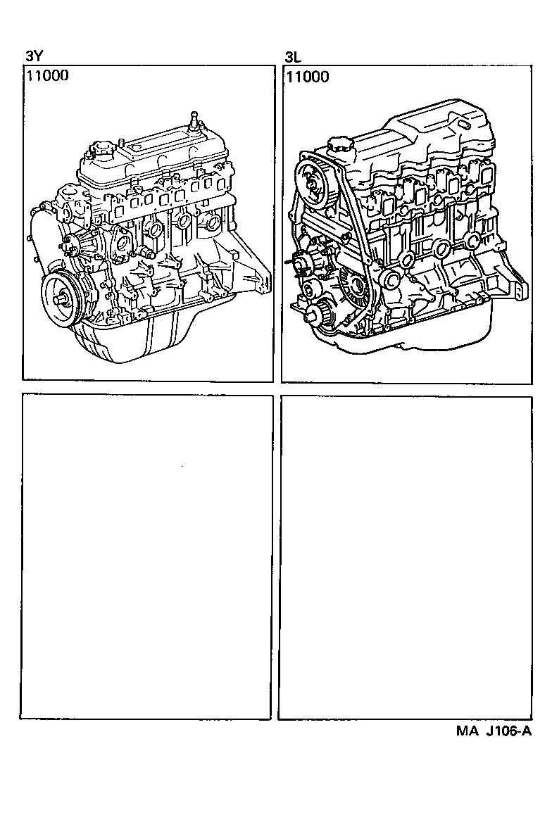  HIACE TRUCK |  PARTIAL ENGINE ASSEMBLY