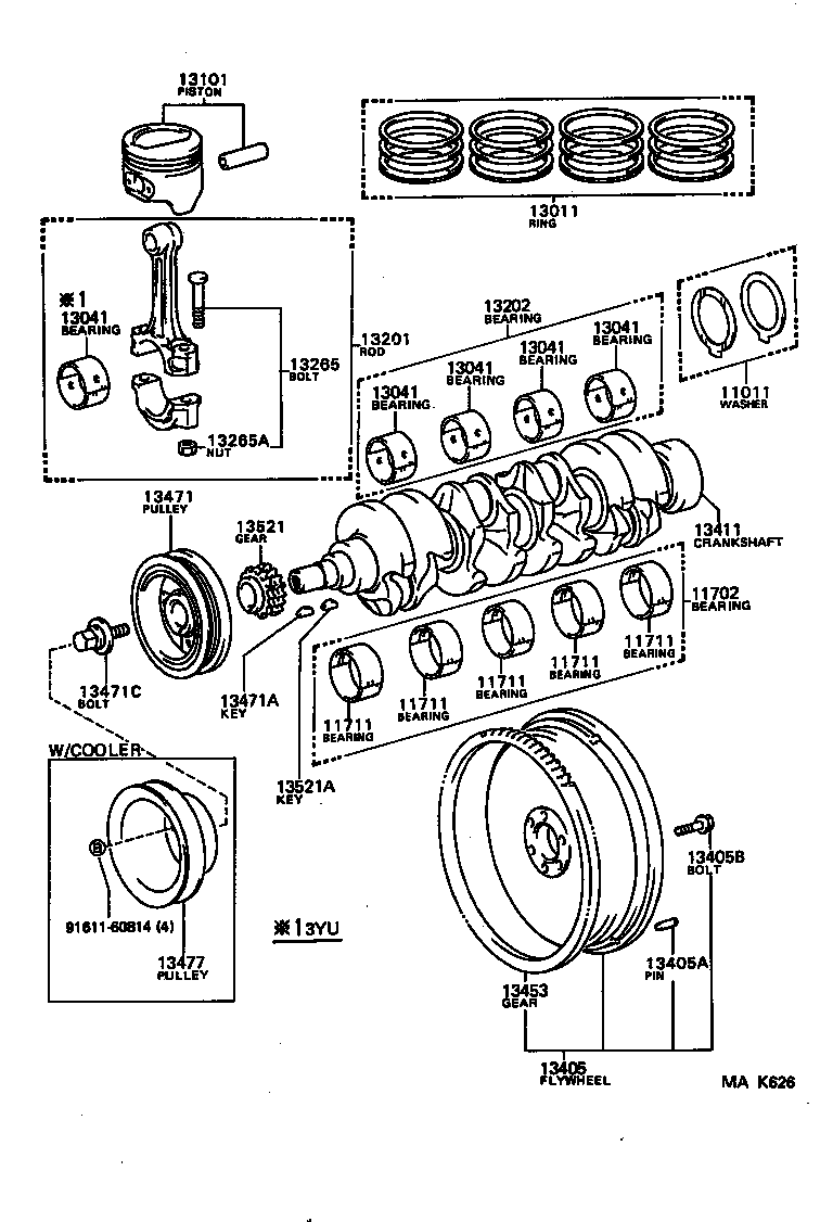  LITEACE VAN WAGON |  CRANKSHAFT PISTON