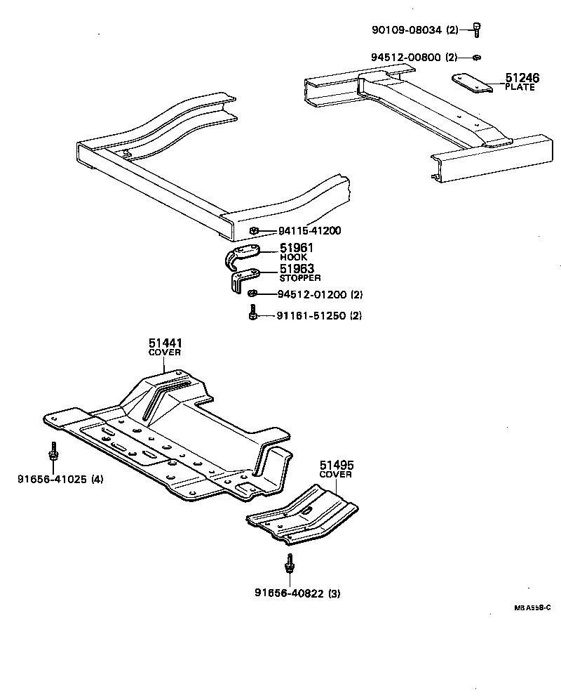  HILUX |  SUSPENSION CROSSMEMBER UNDER COVER