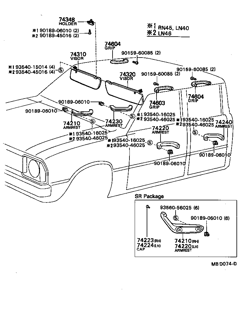  HILUX |  ARMREST VISOR