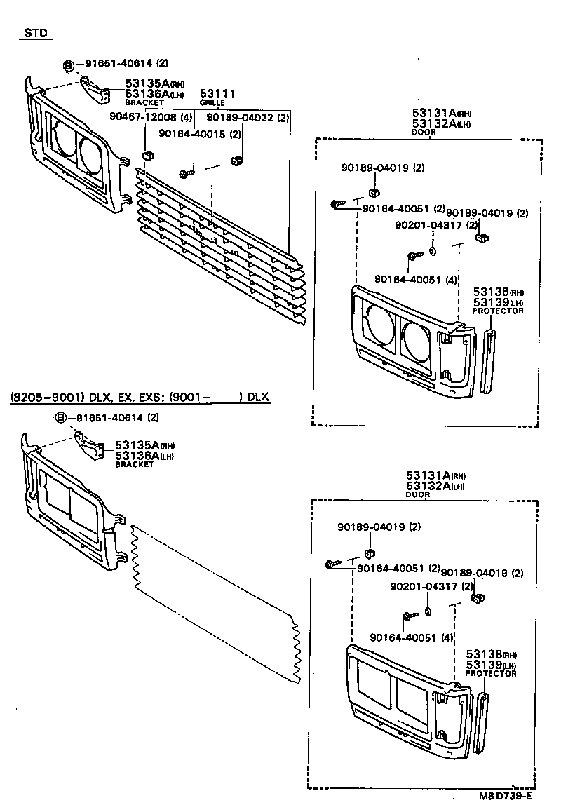  COASTER |  RADIATOR GRILLE