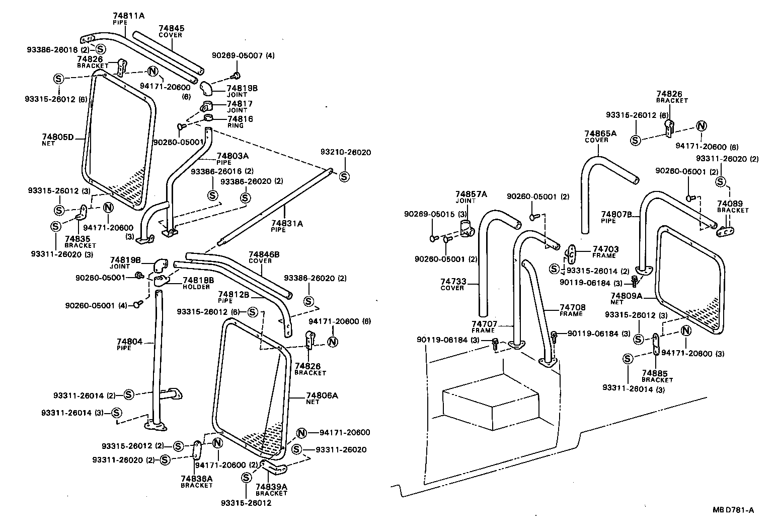  COASTER |  PROTECTOR PIPE ROLL BAR HANDRAIL