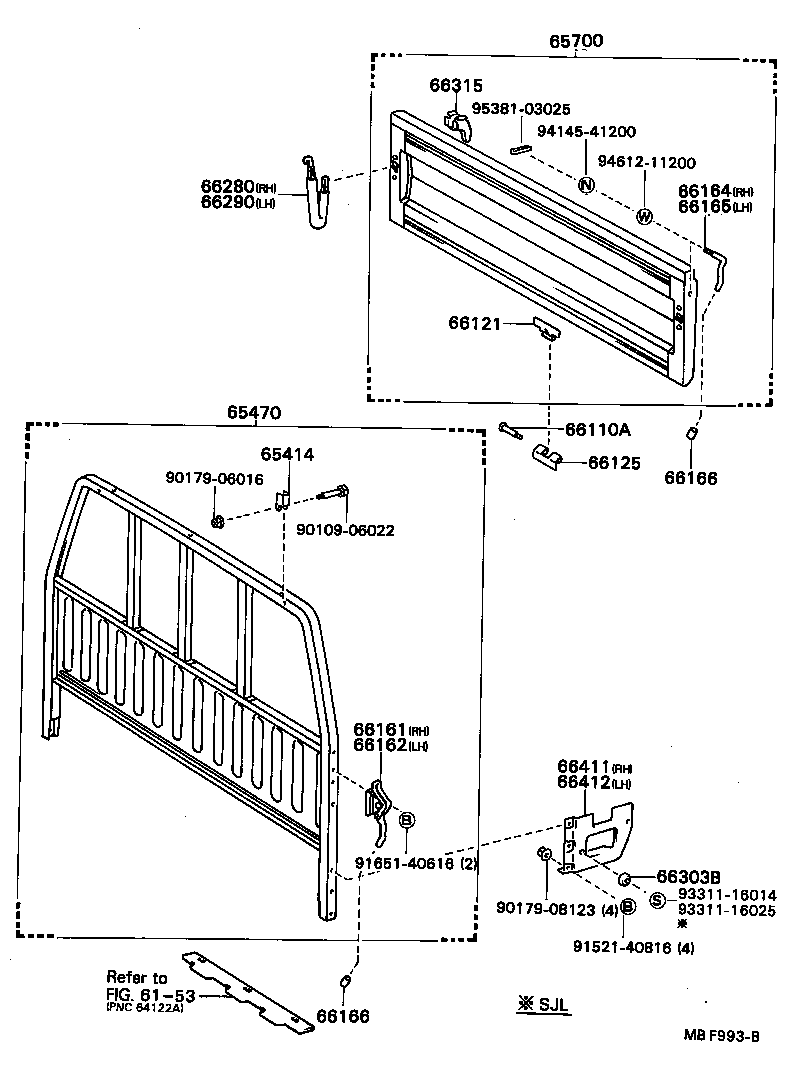  HILUX |  REAR BODY GUARD FRAME TAIL GATE