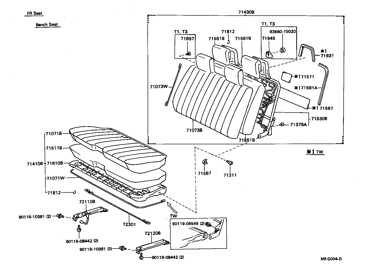  HILUX |  SEAT SEAT TRACK