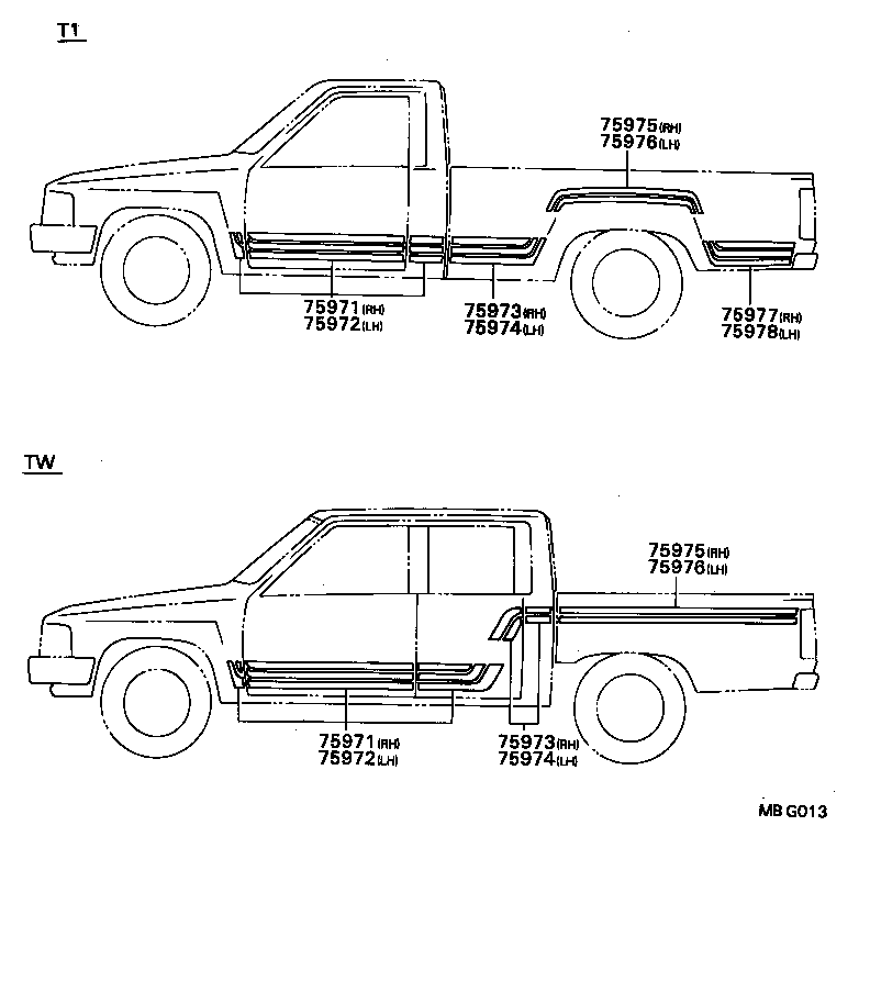 HILUX |  BODY STRIPE