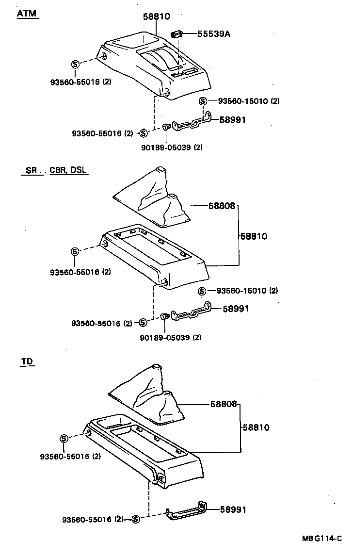  HILUX |  CONSOLE BOX BRACKET