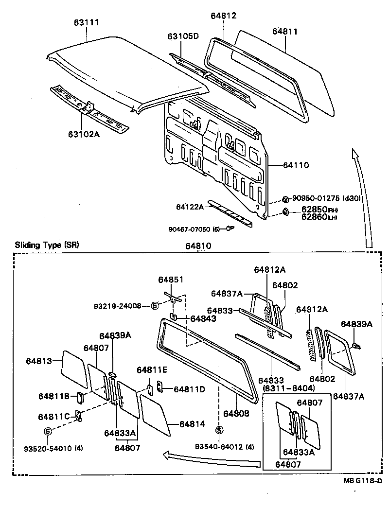  HILUX |  ROOF PANEL BACK PANEL