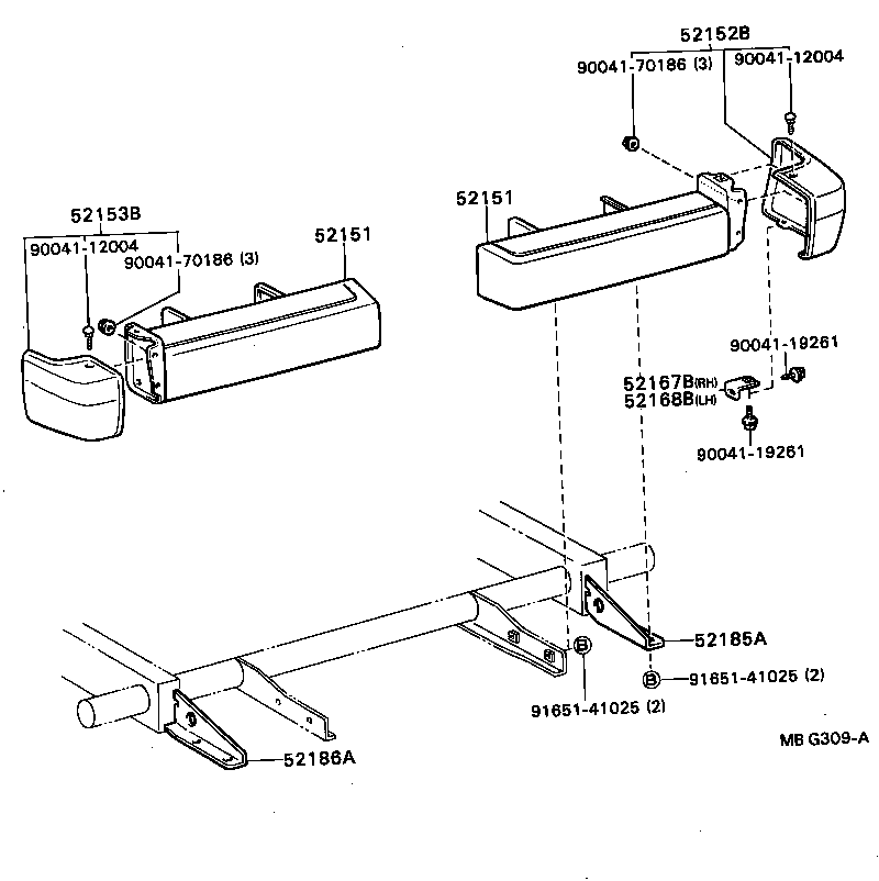  BLIZZARD |  REAR BUMPER BUMPER STAY