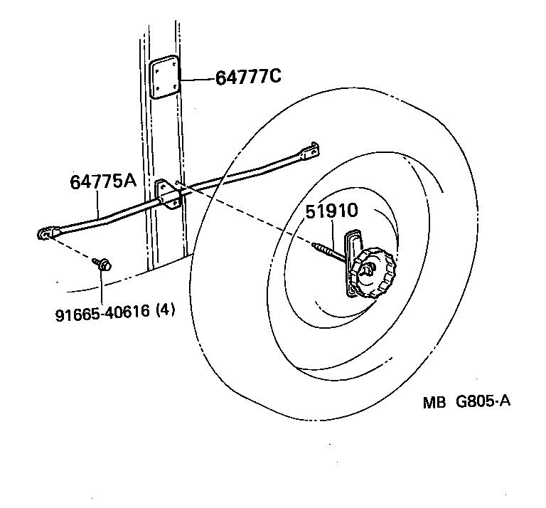  CRESTA |  SPARE WHEEL CARRIER