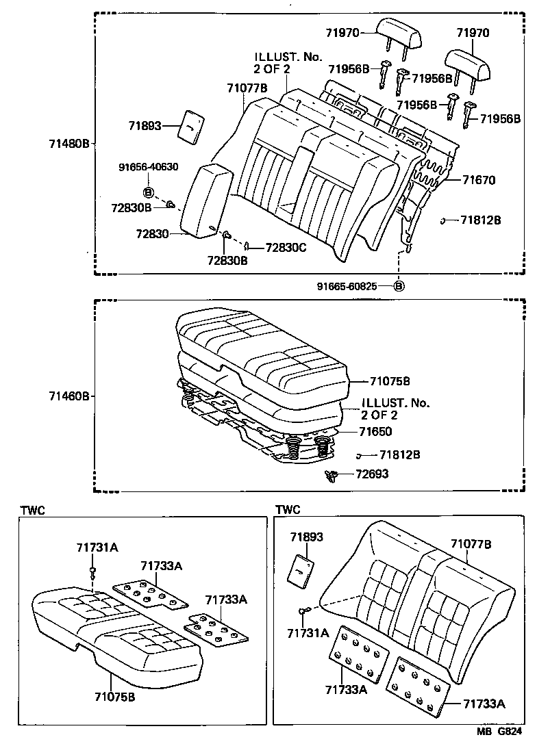  CRESTA |  REAR SEAT SEAT TRACK
