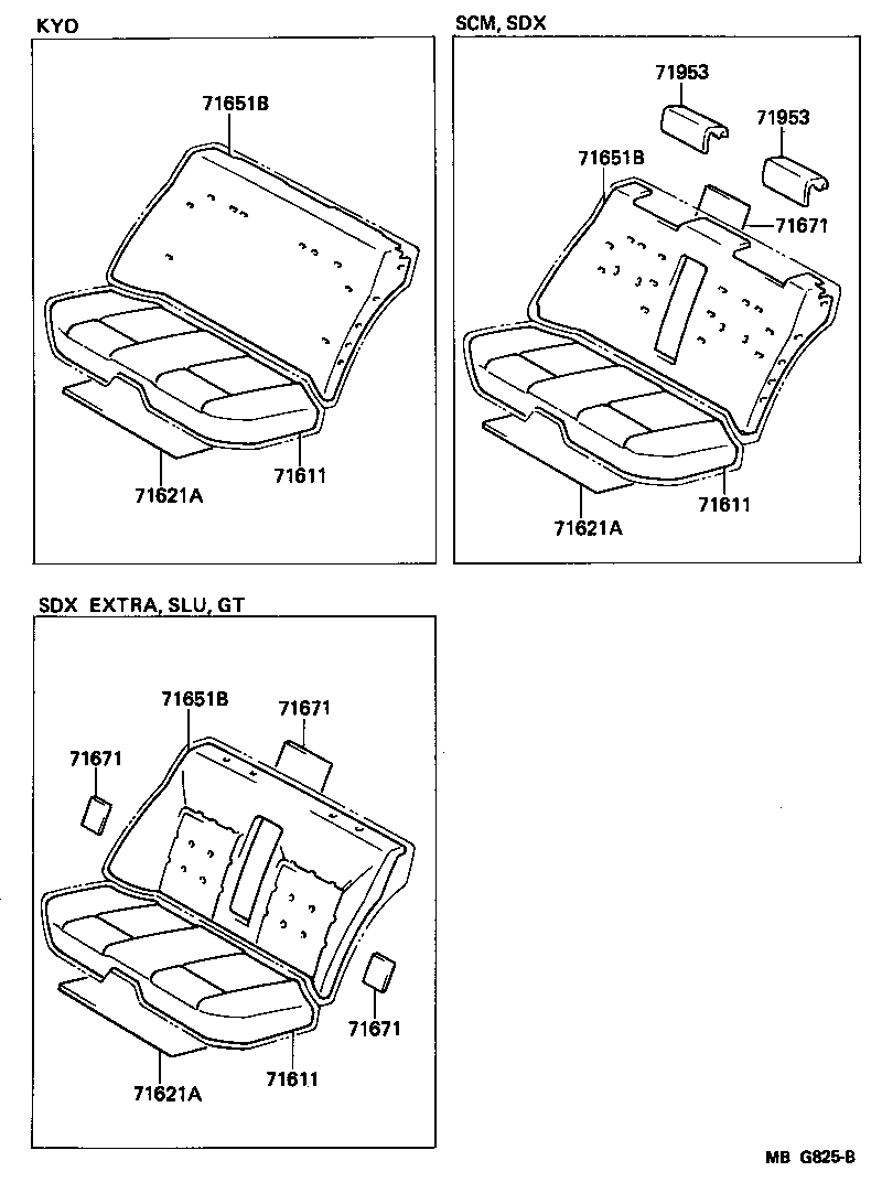  CRESTA |  REAR SEAT SEAT TRACK