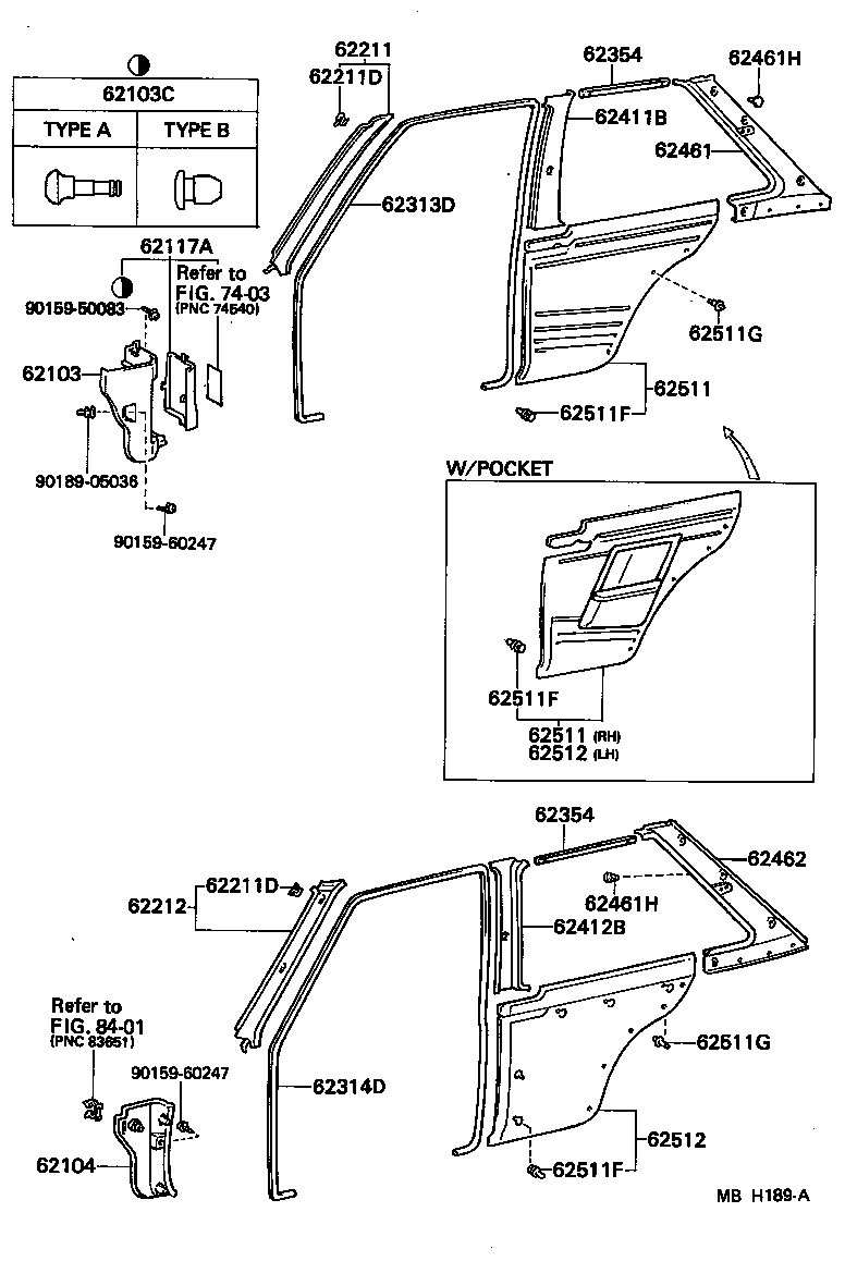  STARLET |  INSIDE TRIM BOARD DOOR OPENING TRIM MOULDING