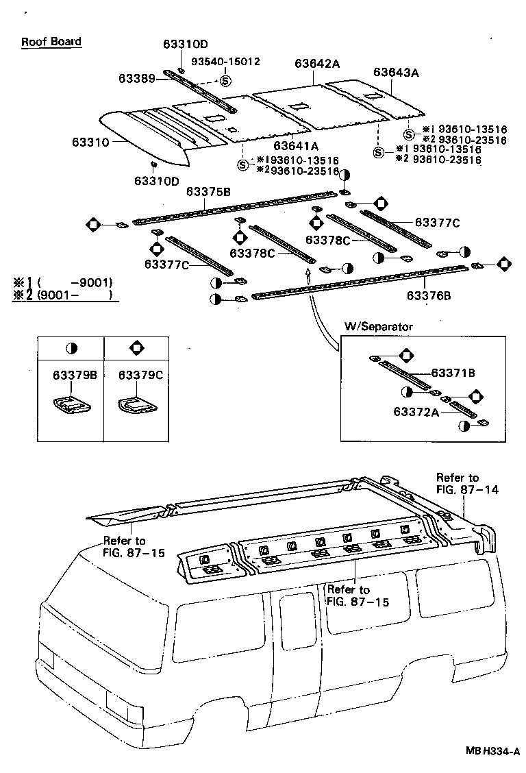 COASTER |  ROOF HEADLINING SILENCER PAD