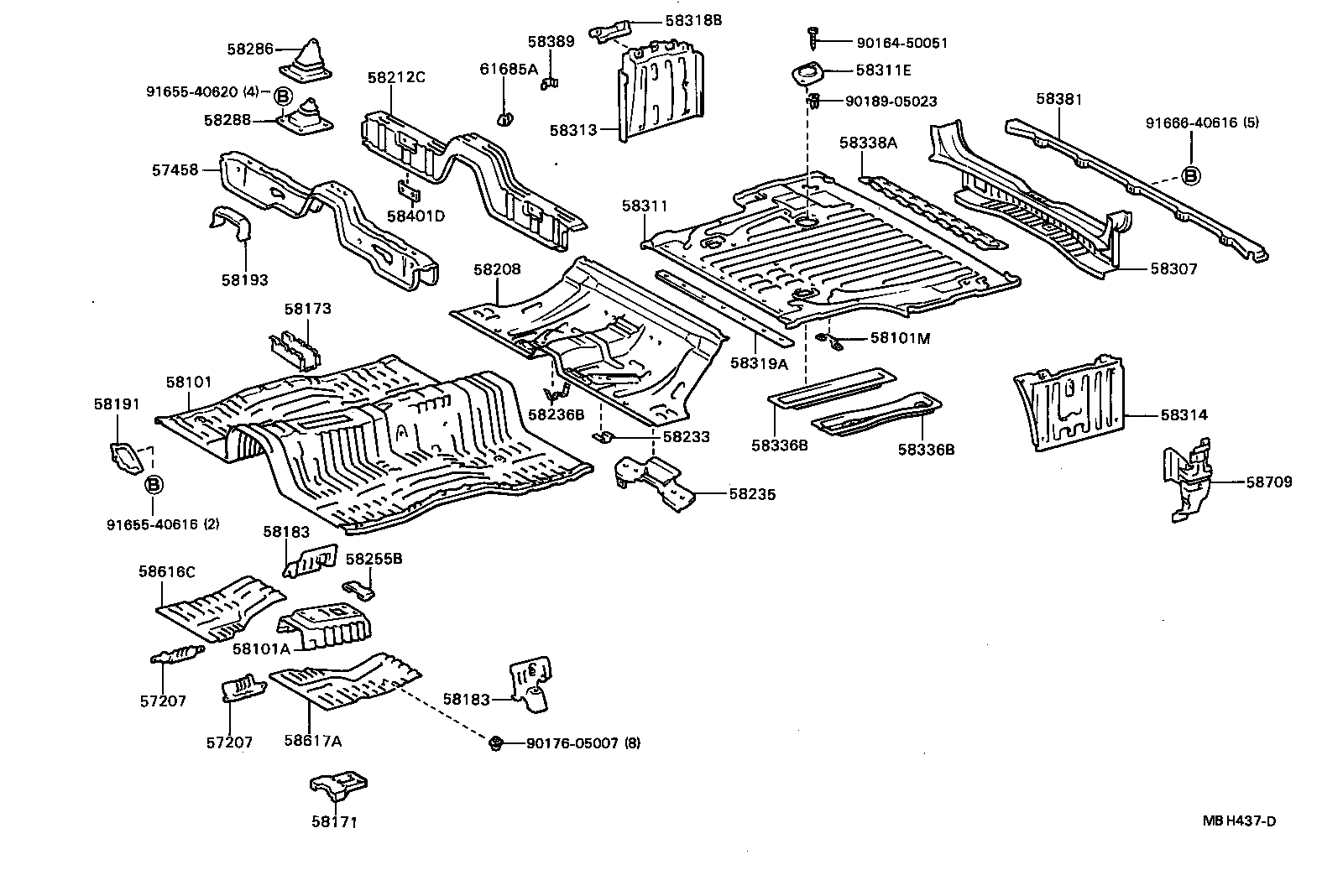  MARK 2 |  FLOOR PAN LOWER BACK PANEL