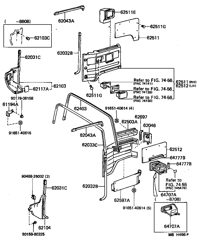  LAND CRUISER S T H T |  INSIDE TRIM BOARD