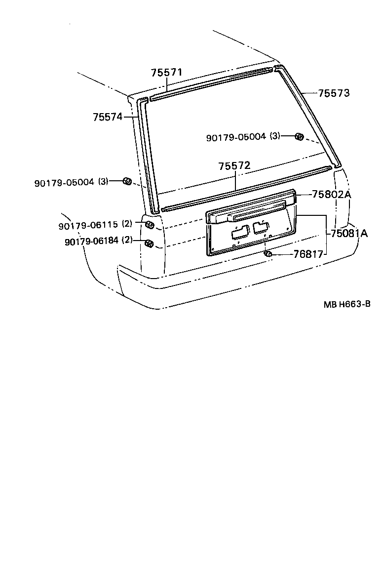  MARK 2 |  REAR MOULDING
