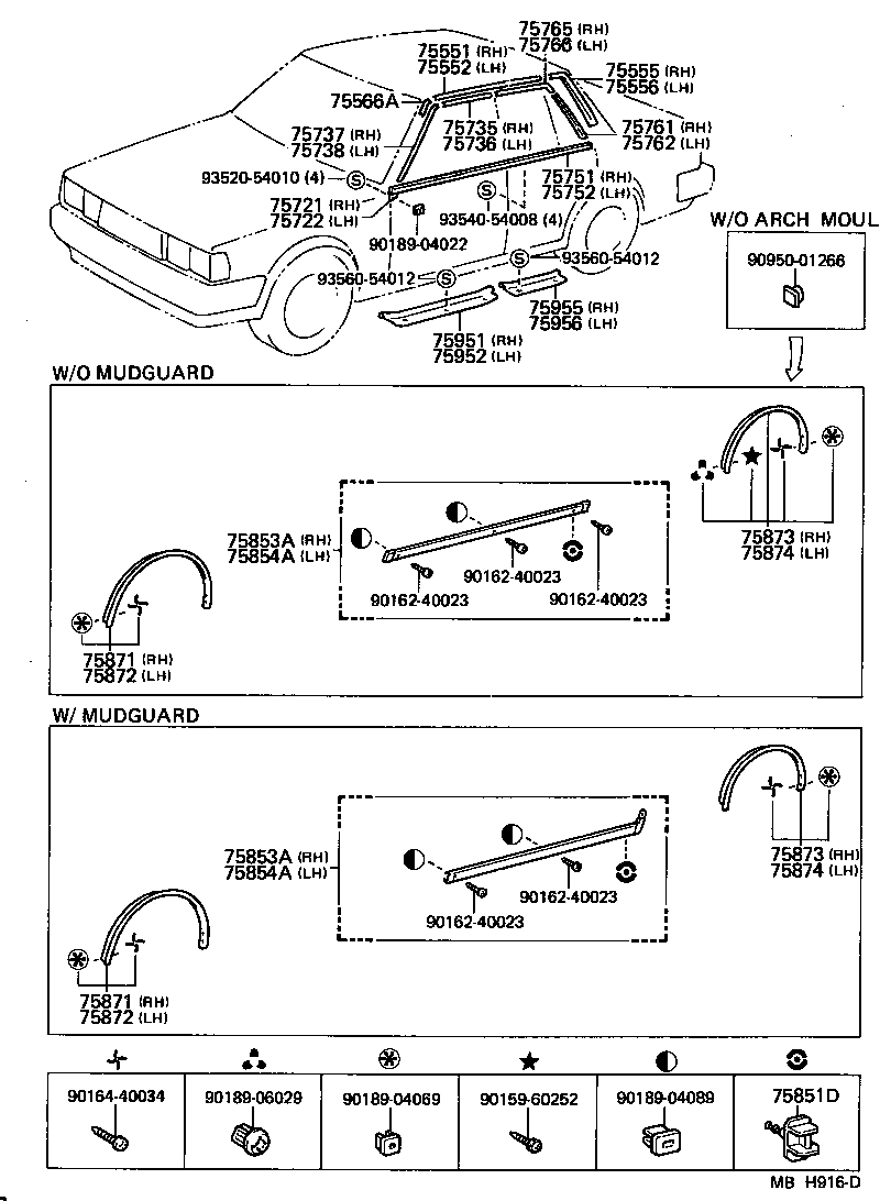  CRESTA |  SIDE MOULDING