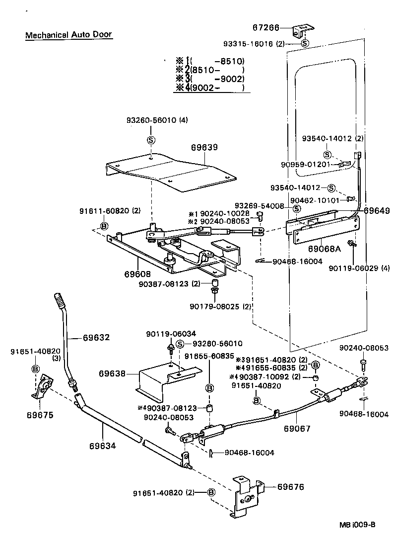  COASTER |  CENTER DOOR LOCK HINGE