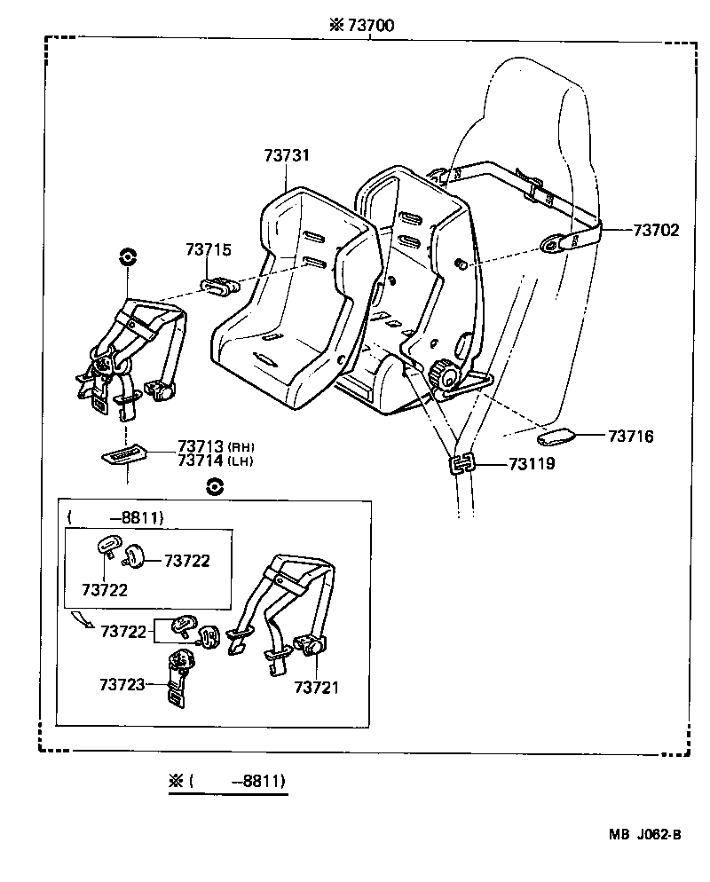  STARLET |  SEAT BELT CHILD RESTRAINT SEAT