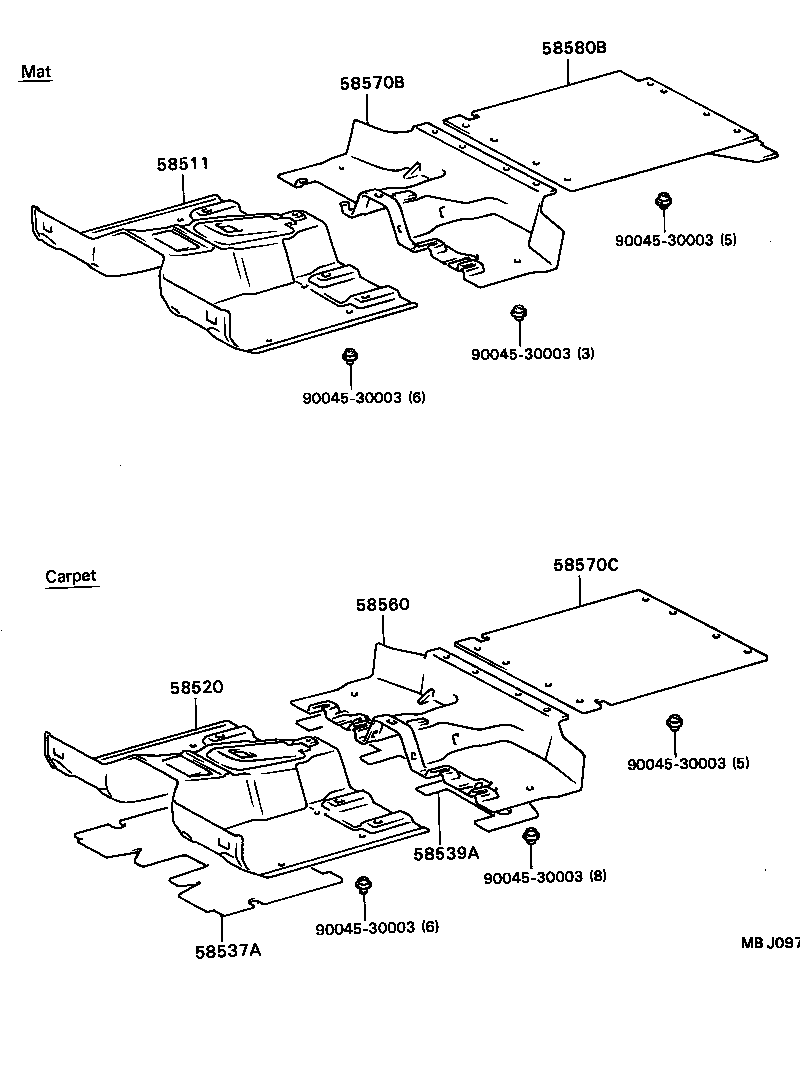  BLIZZARD |  FLOOR MAT SILENCER PAD