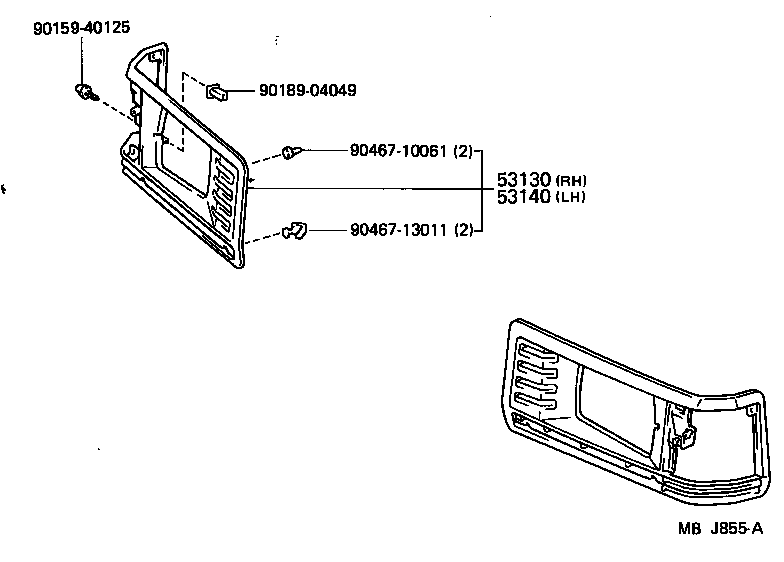  LITEACE VAN WAGON |  RADIATOR GRILLE