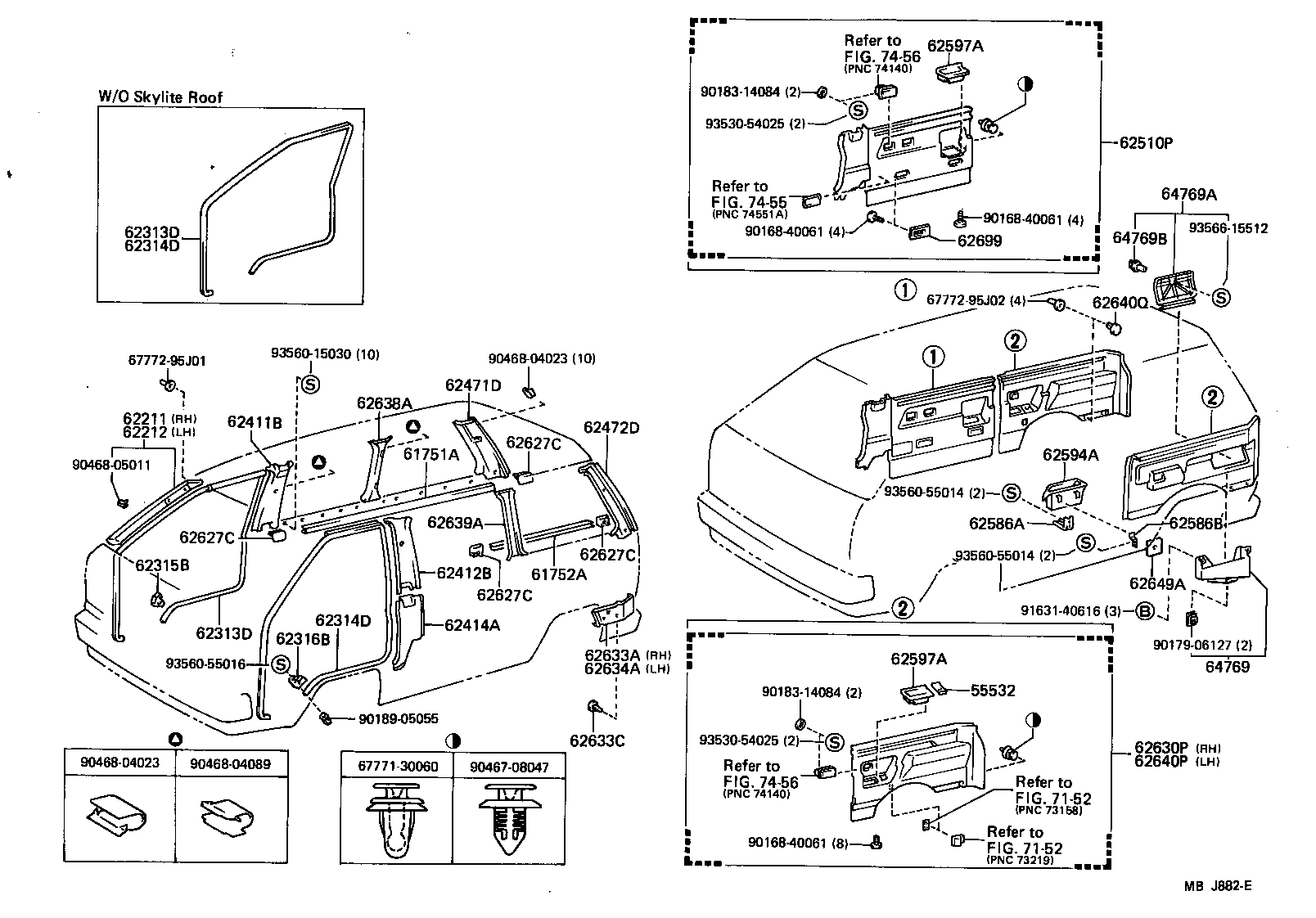  LITEACE VAN WAGON |  INSIDE TRIM BOARD