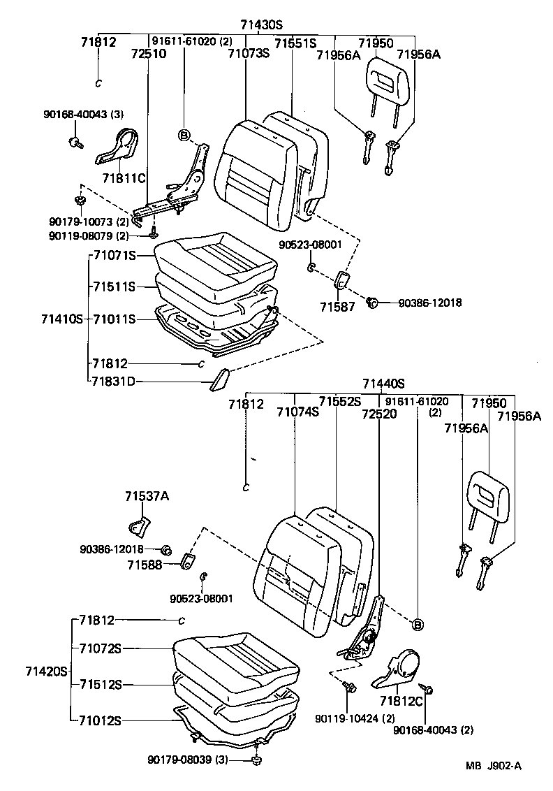  LITEACE VAN WAGON |  SEAT SEAT TRACK