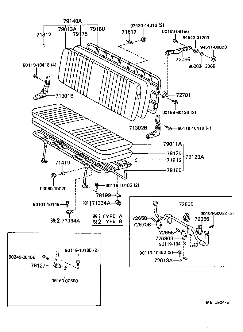  LITEACE VAN WAGON |  SEAT SEAT TRACK