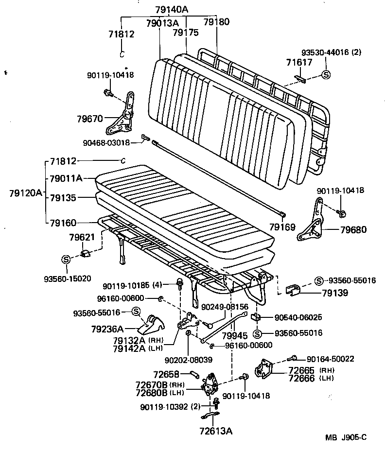  LITEACE VAN WAGON |  SEAT SEAT TRACK