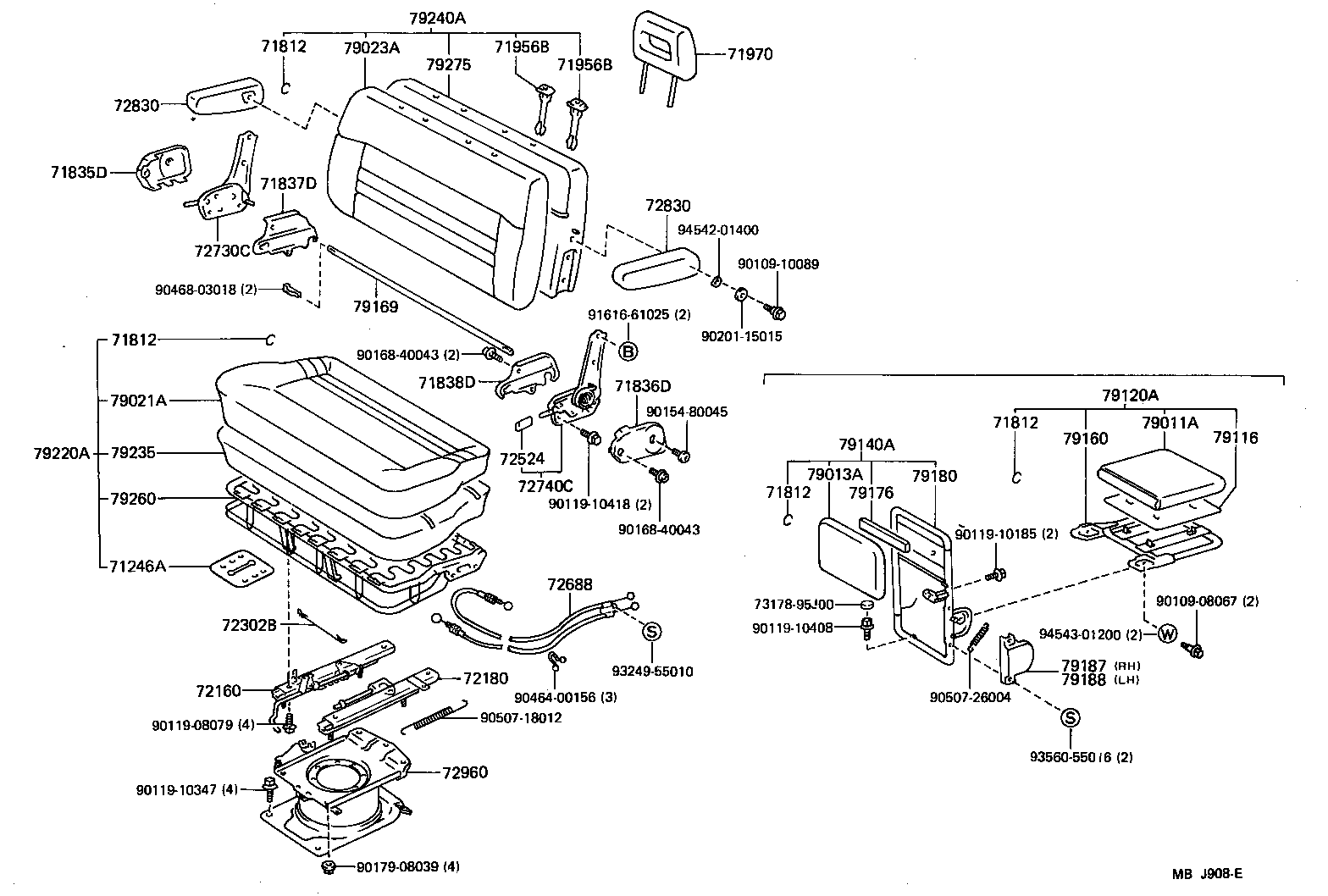  LITEACE VAN WAGON |  SEAT SEAT TRACK
