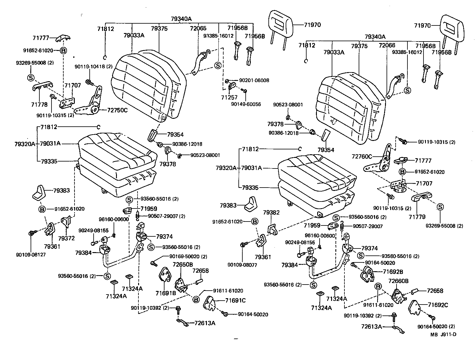  LITEACE VAN WAGON |  SEAT SEAT TRACK