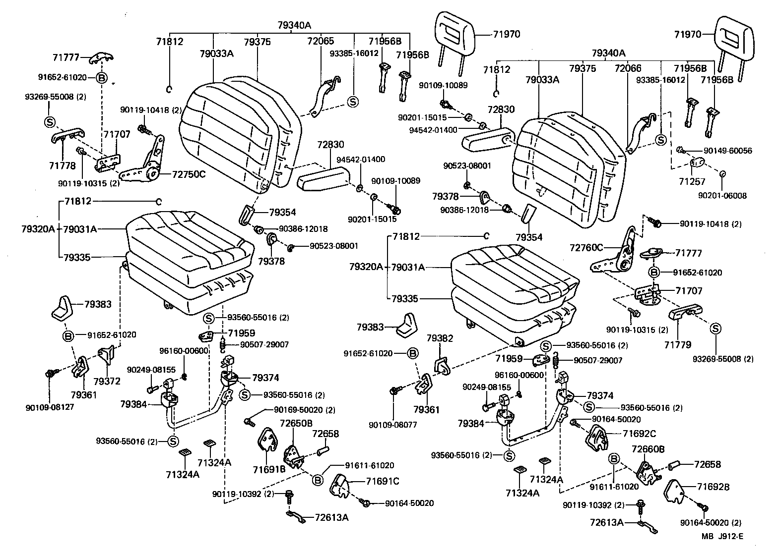  LITEACE VAN WAGON |  SEAT SEAT TRACK