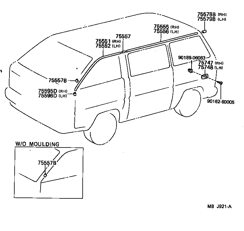  LITEACE VAN WAGON |  MOULDING