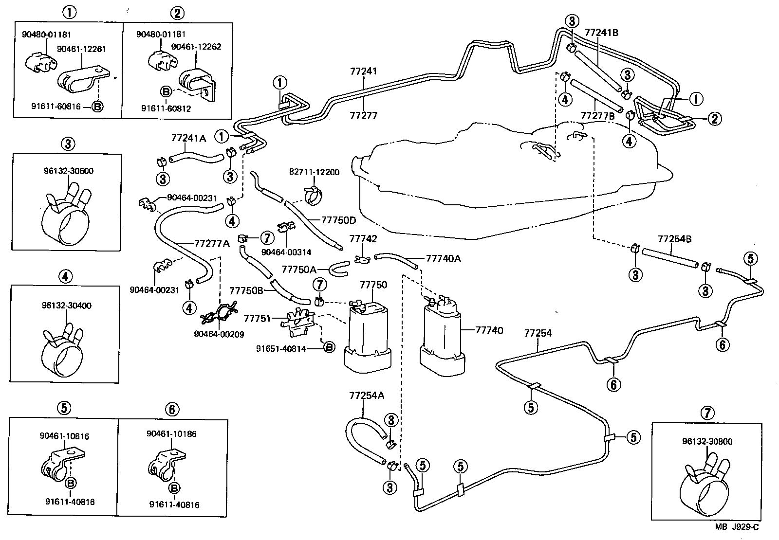  LITEACE VAN WAGON |  FUEL TANK TUBE