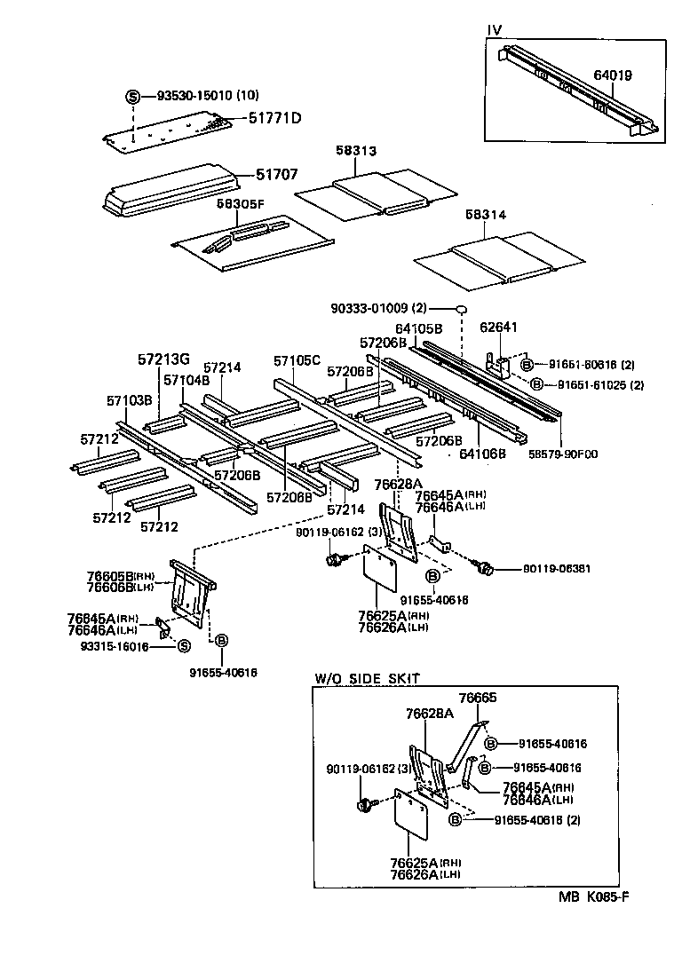  HIACE QUICK DELIVERY |  REAR FLOOR PANEL REAR FLOOR MEMBER