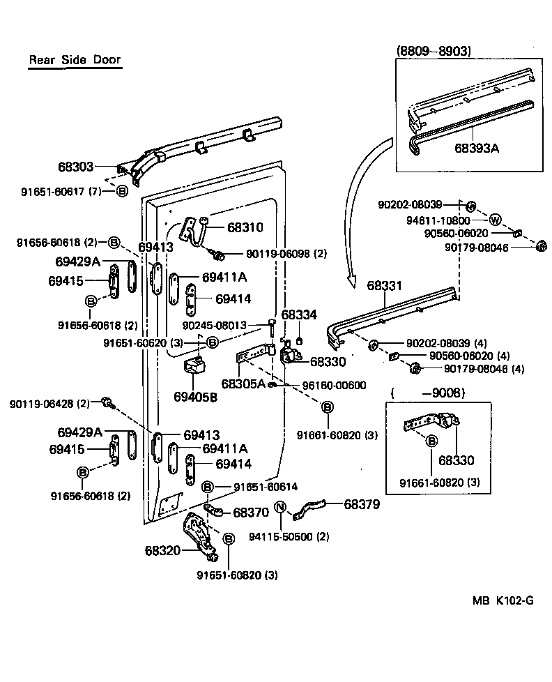  HIACE QUICK DELIVERY |  SLIDE ROLLER RAIL