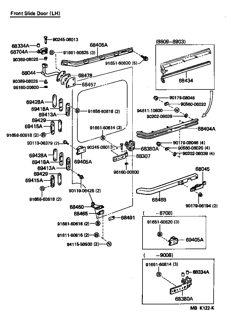  HIACE QUICK DELIVERY |  SLIDE ROLLER RAIL