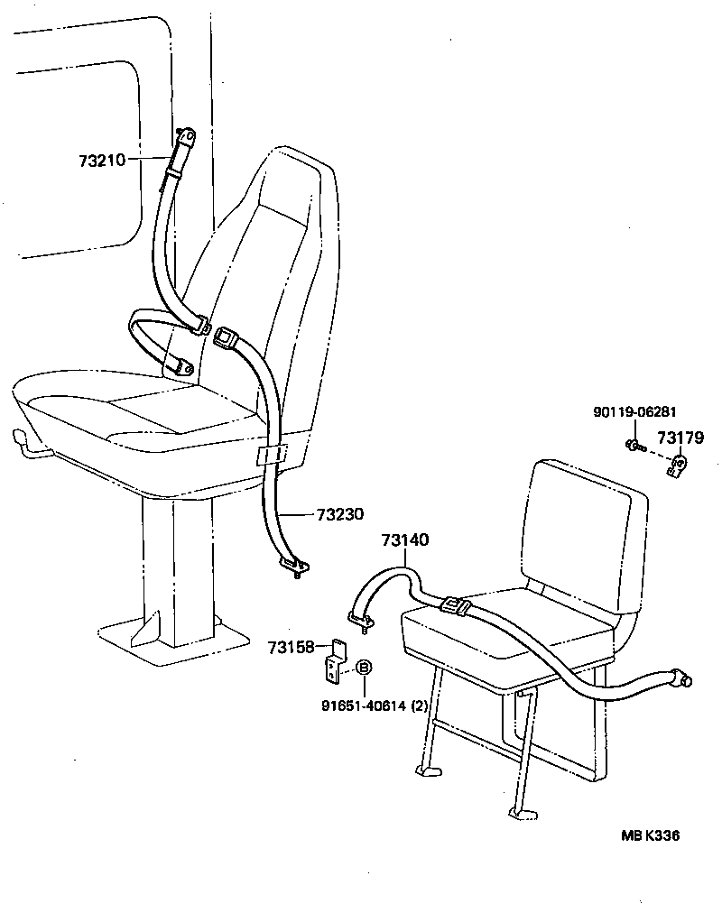  DYNA TOYOACE QUICK |  SEAT BELT