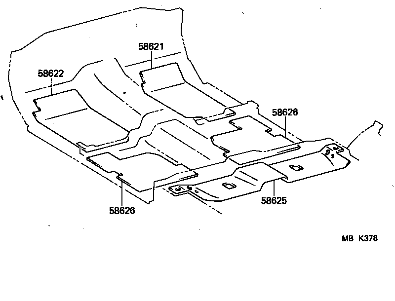  SUPRA |  DASH SILENCER BOARD FLOOR SILENCER PAD