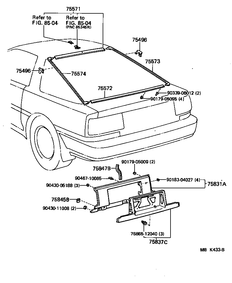  SUPRA |  REAR MOULDING